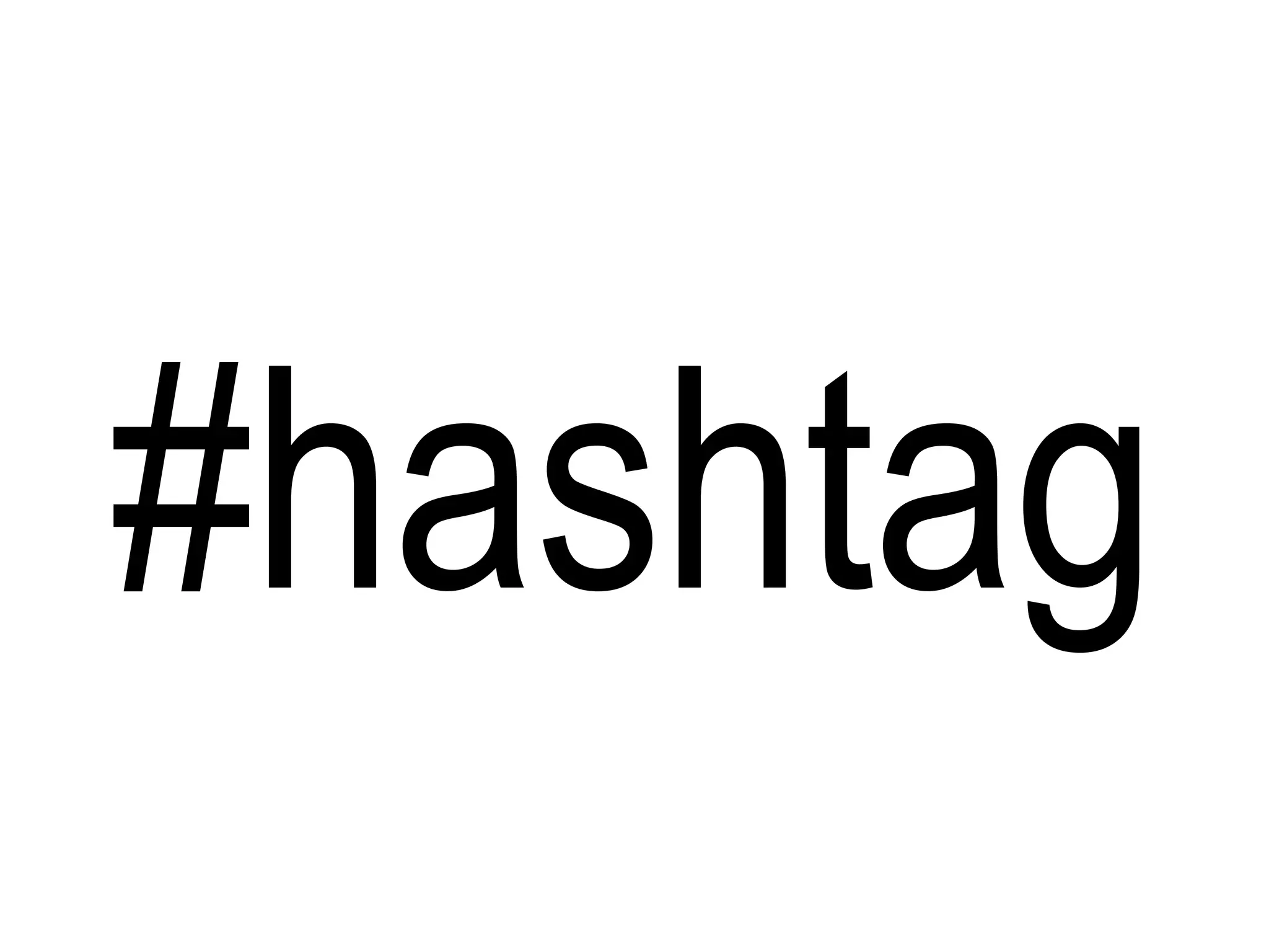 #hashtag
 