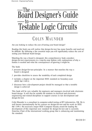 (Ebook) The Board Designer's Guide to Testable Logic Circuits by Colin ...