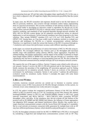 Investigation and Evaluation of IEEE 802.11n WLANs Link Features ...