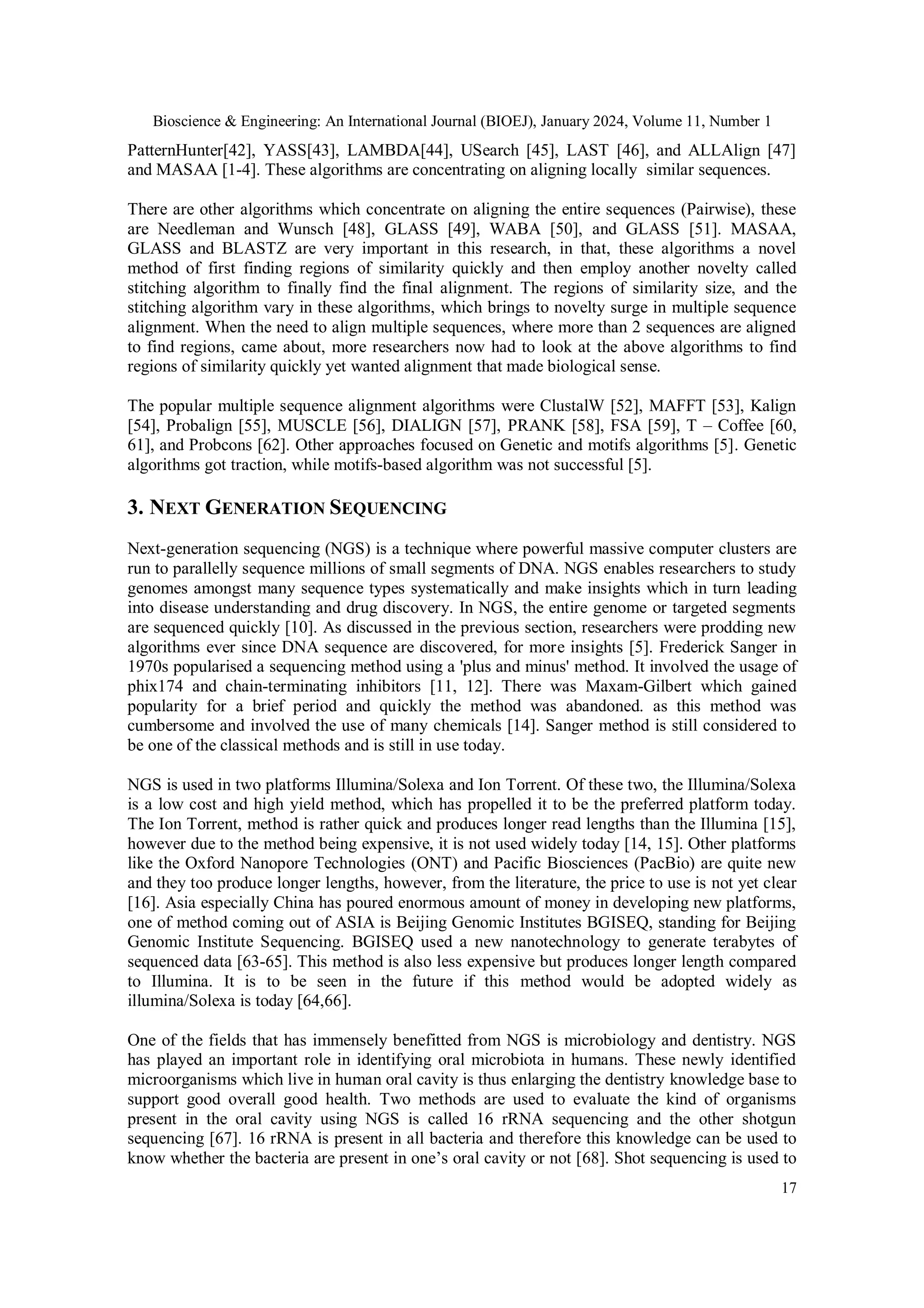 Kalign Algorithm NEXT GENERATION SEQUENCING IN DETECTING ORAL CANCER DUE TO TOBACCO ...
