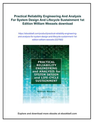 Practical Reliability Engineering And Analysis For System Design And ...