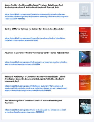 Marine Control Systems Guidance Navigation And Control Of Ships Rigs ...