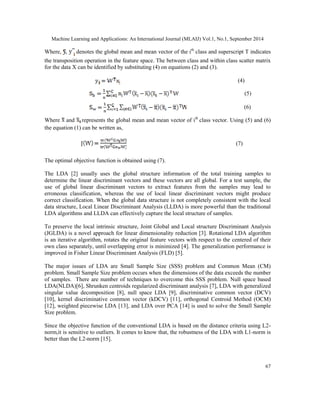 A REVIEW ON LINEAR AND NON-LINEAR DIMENSIONALITY REDUCTION TECHNIQUES | PDF
