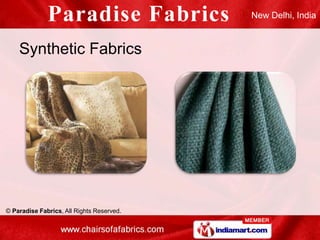 New Delhi, India



    Synthetic Fabrics




© Paradise Fabrics, All Rights Reserved.
 