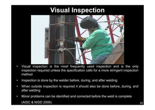 Asce Visual Inspection Chart 111562940 aisc-bolting-and-welding-190606215451 | PDF