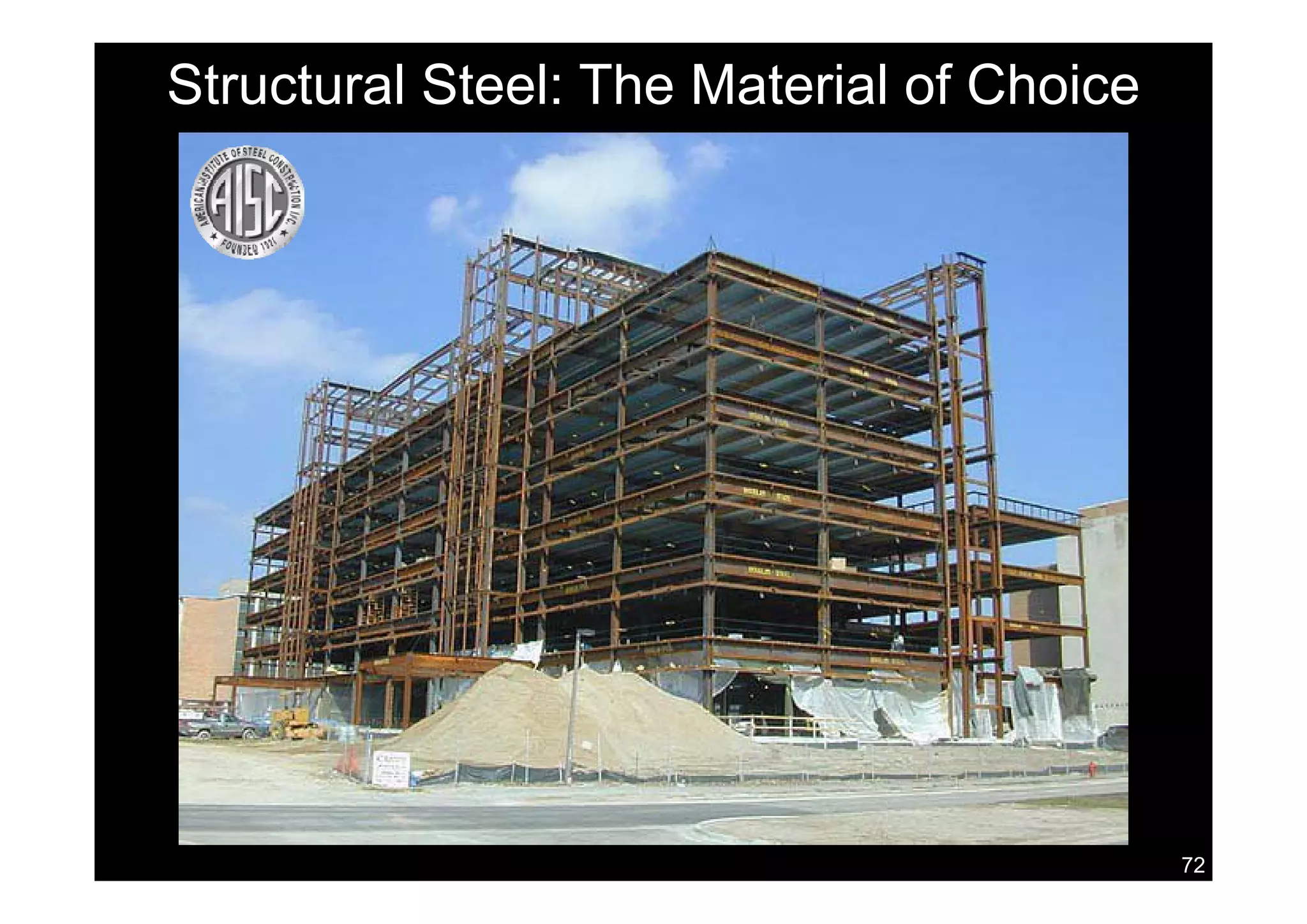 Structural Steel: The Material of Choice
72
 