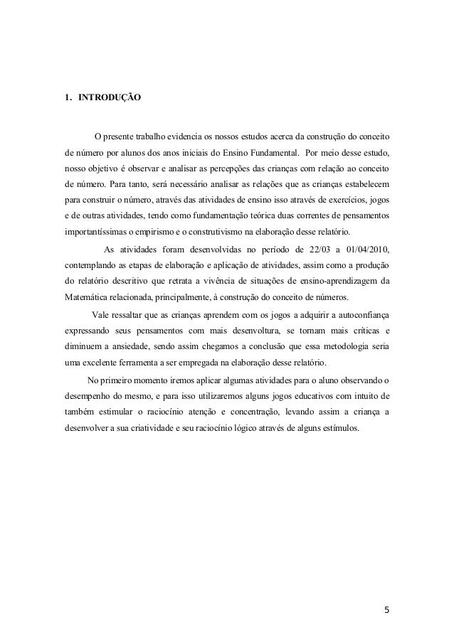 Relatorio de alunos do ensino fundamental