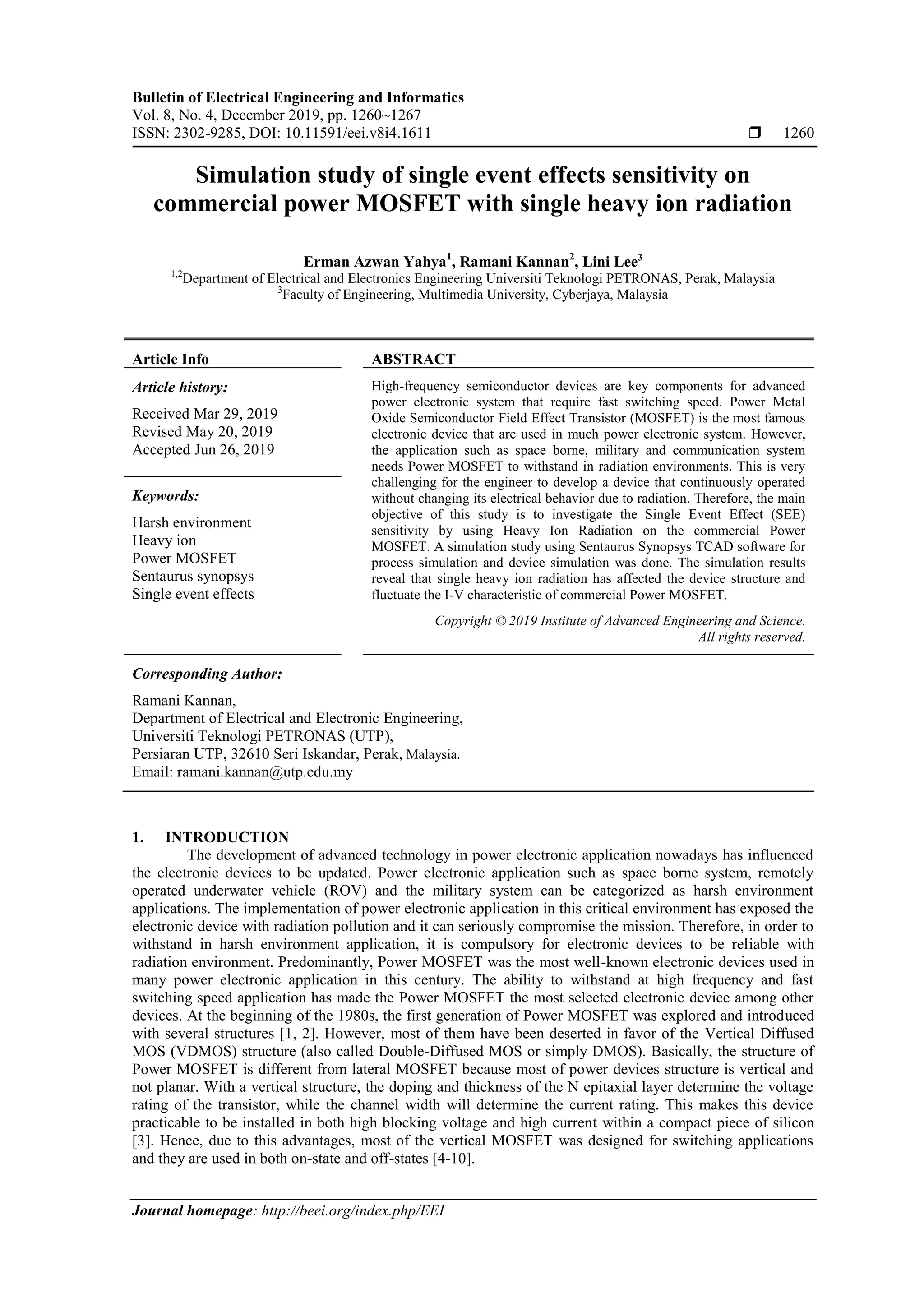 Simulation study of single event effects sensitivity on commercial ...