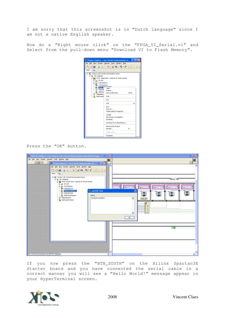 Labview Serial Port Hyperterminal
