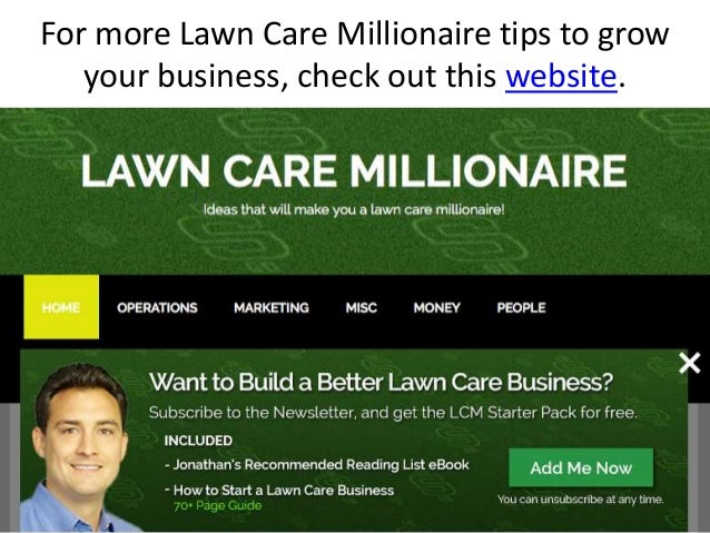 how to get customers for lawn care business