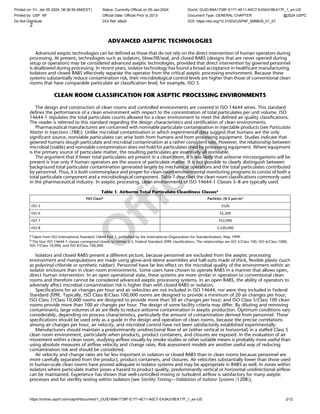〈1116〉 Microbiological Control and Monitoring of Aseptic Processing ...