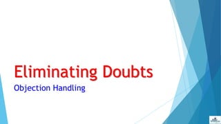 Eliminating Doubts
Objection Handling
 