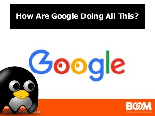 How Are Google Doing All This?
 