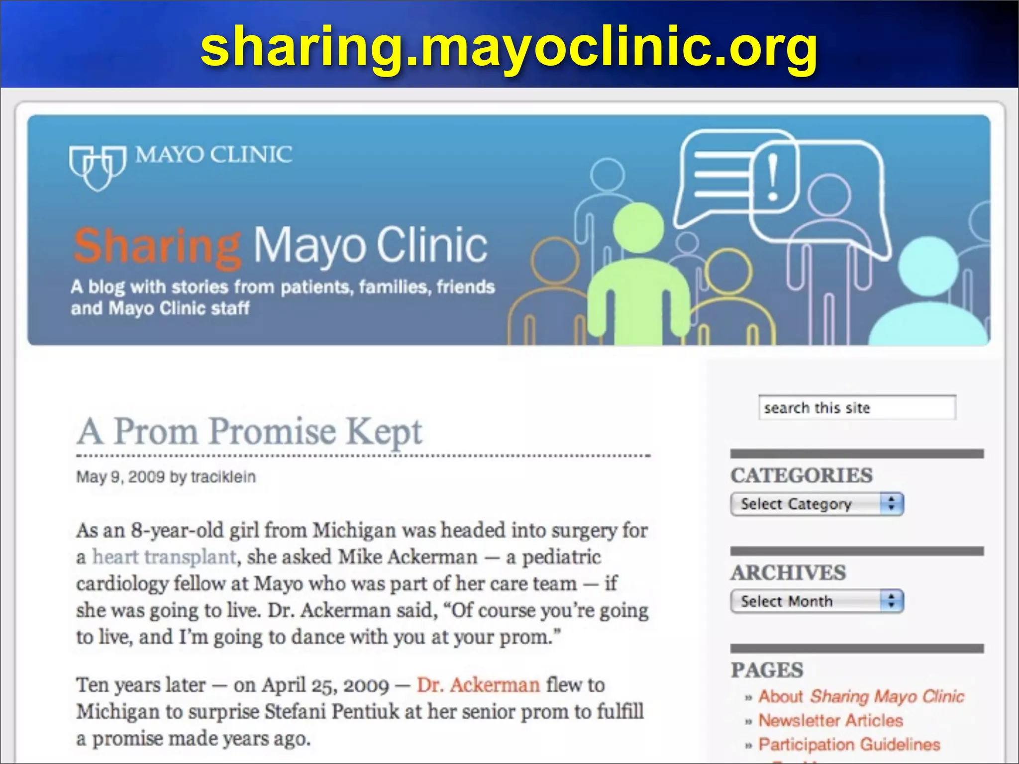 sharing.mayoclinic.org
 