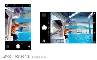 Shoot Horizontally (based on use)
 