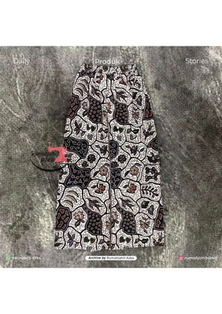 Celana Rok Batik by Rumah Jahit Azka | PDF