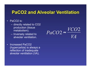 Ventilation Pco2 11.19.08: Ventilation/Perfusion Matching | PDF