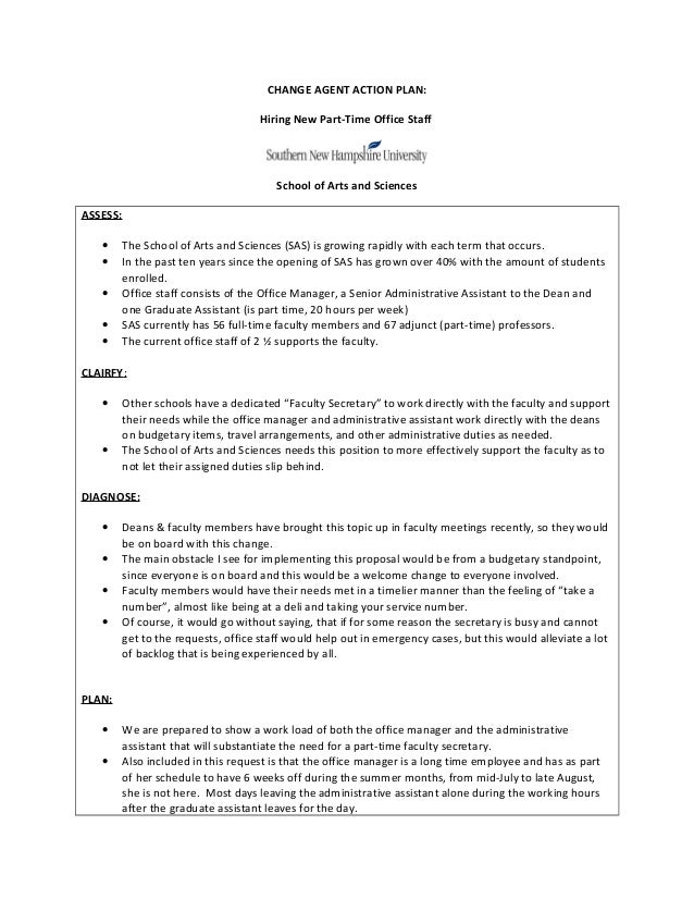 Internal change agent example picture