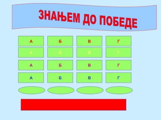 ИМЕ
ЛИВАДА
ЦВЕТ
БЕЛА
КАПИ
БАРА
ОБЛАК
ПОЈАВА
МИРИШЕ
БИЉКА
ПРОЛЕЋЕ
ПРЕДМЕТ
ВЕСНИК
ДИМ
ПРУГА
МАШИНО-
ВОЂА
Рада висибаба возкиша
ИМЕНИЦЕ
А
А
А
А
Б
Б
Б
Б
В
В
В
В
Г
Г
Г
Г
 