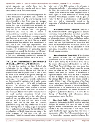 Impact of Information Technology on Global Business Strategies ...