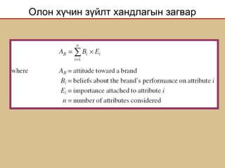 Олон хүчин зүйлт хандлагын загвар
 