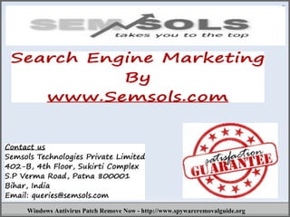 Windows Antivirus Patch Remove Now - http://www.spywareremovalguide.org
 