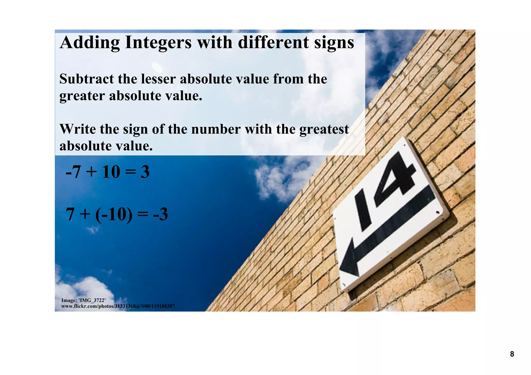 11.2 Adding Integers