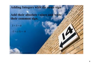 11.2 Adding Integers