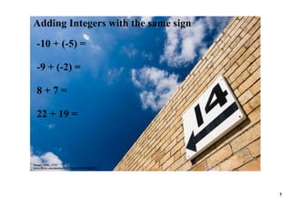 11.2 Adding Integers