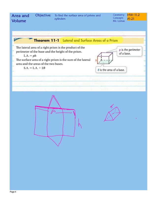 11-2 Surface Areas of Prisms and Cylinders Concepts.pdf