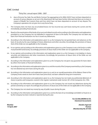 CMC Annual Report 2006-07