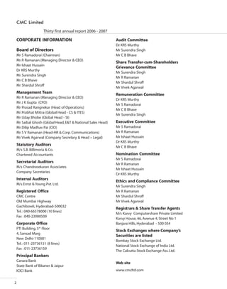 CMC Annual Report 2006-07