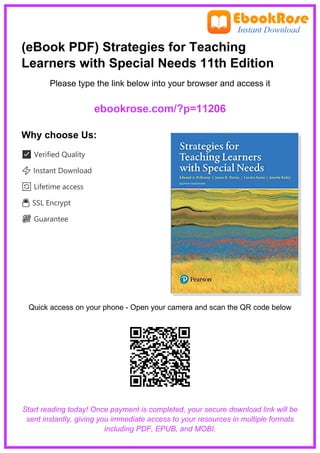 Comprehensive Strategies for Teaching Learners with Special Needs ...