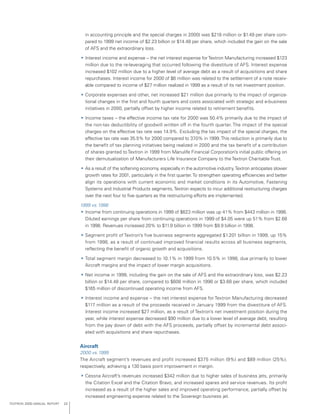 textron annual report 2000