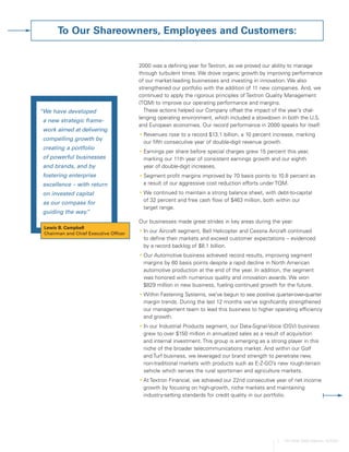 textron annual report 2000