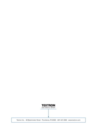 textron annual report 2000