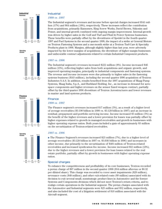 textron  annual report 1998