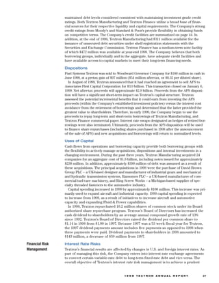 textron  annual report 1998