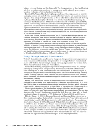 textron  annual report 1998