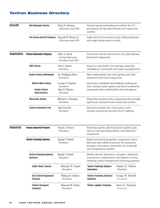 textron  annual report 1998