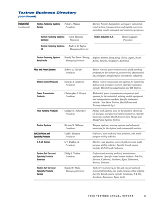 textron  annual report 1998