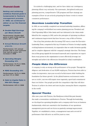 textron  annual report 1998