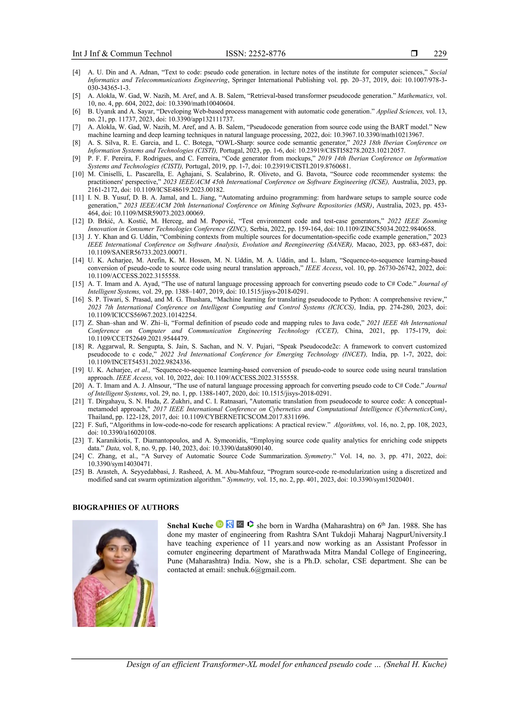 Design of an efficient Transformer-XL model for enhanced pseudo code to ...