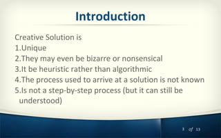 Knowledge Management: Understanding The Creative Process | PPT