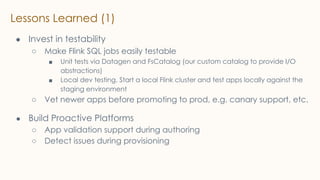 Building a fully managed stream processing platform on Flink at scale ...