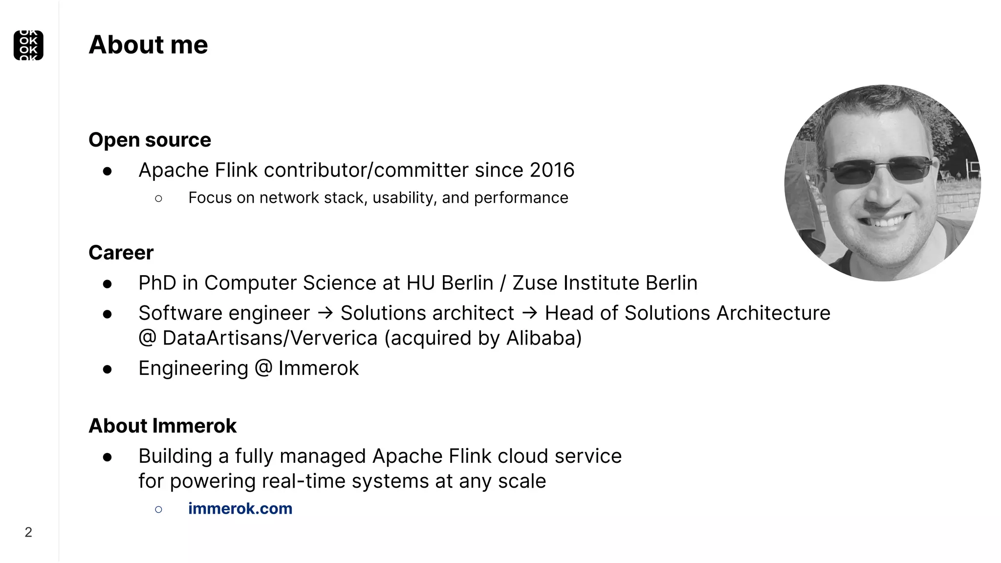 About me Open source ● Apache Flink contributor/committer since 2016 ○ Focus on network stack, usability, and performance Career ● PhD in Computer Science at HU Berlin / Zuse Institute Berlin ● Software engineer -> Solutions architect -> Head of Solutions Architecture @ DataArtisans/Ververica (acquired by Alibaba) ● Engineering @ Immerok About Immerok ● Building a fully managed Apache Flink cloud service for powering real-time systems at any scale ○ immerok.com 2 