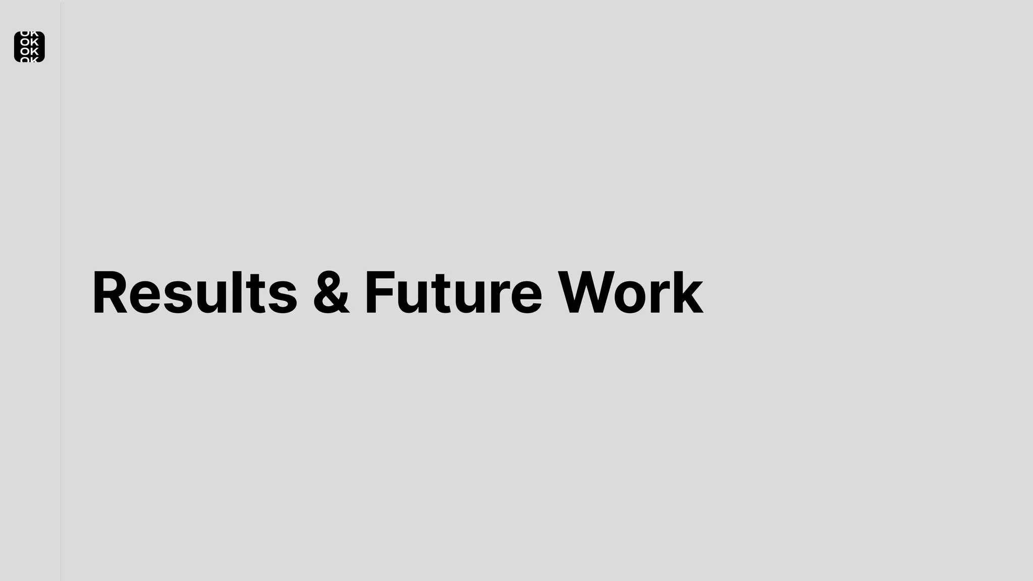 Results & Future Work 