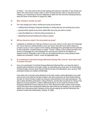 Duke_Energy_2006_Proxy_Statement