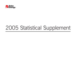 2005 Statistical Supplement
 