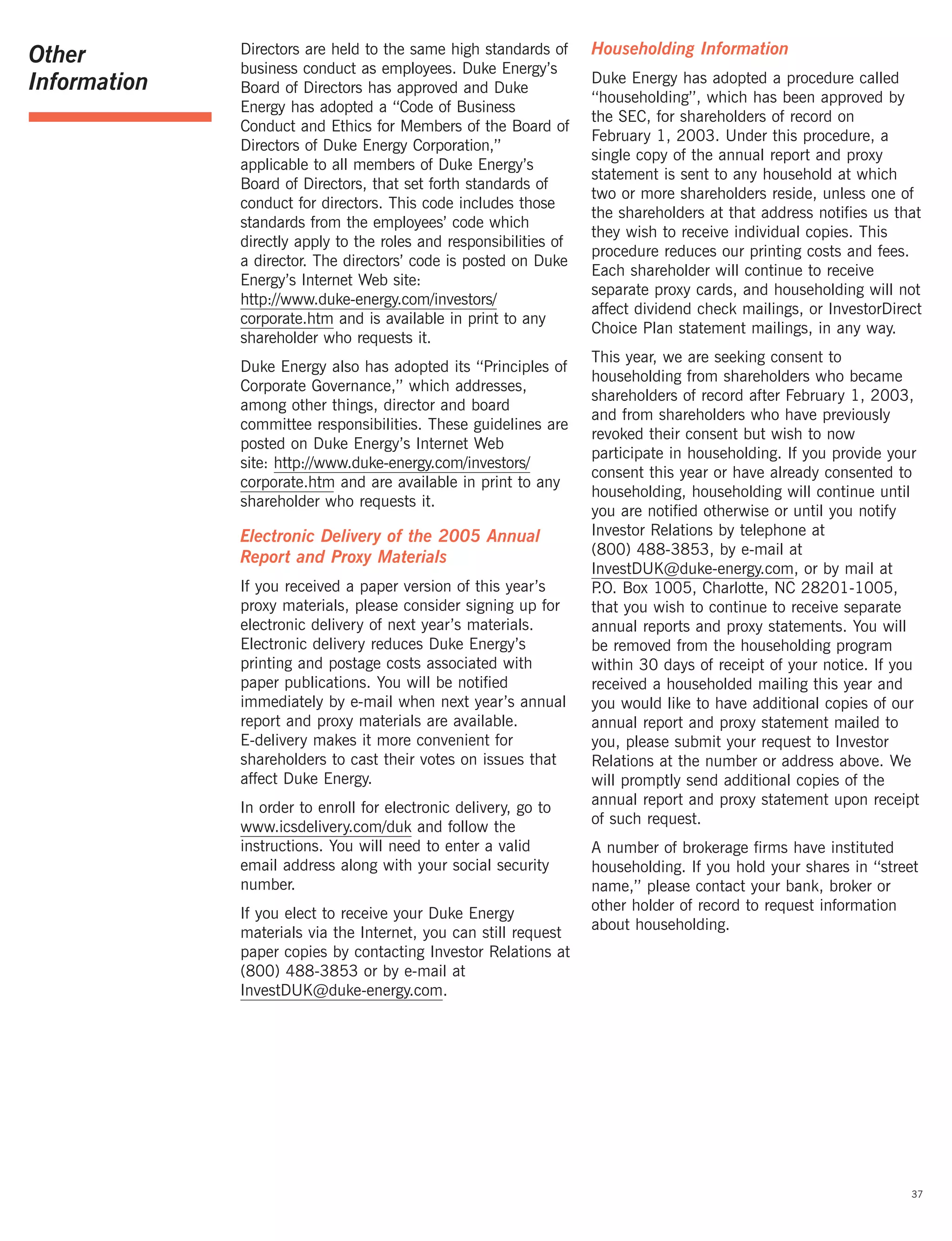 Duke_Energy_2005_Proxy_Statement